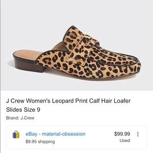 J. Crew Leopard Loafers
